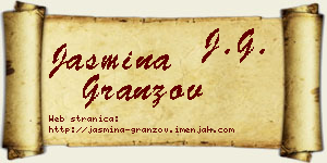 Jasmina Granzov vizit kartica